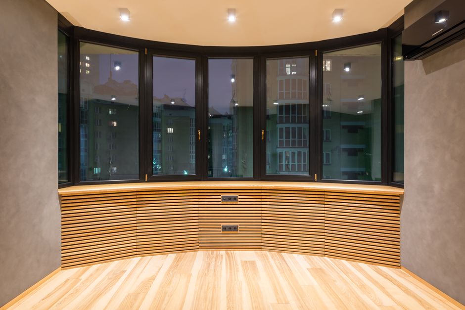 Modern interior with new replacement windows
